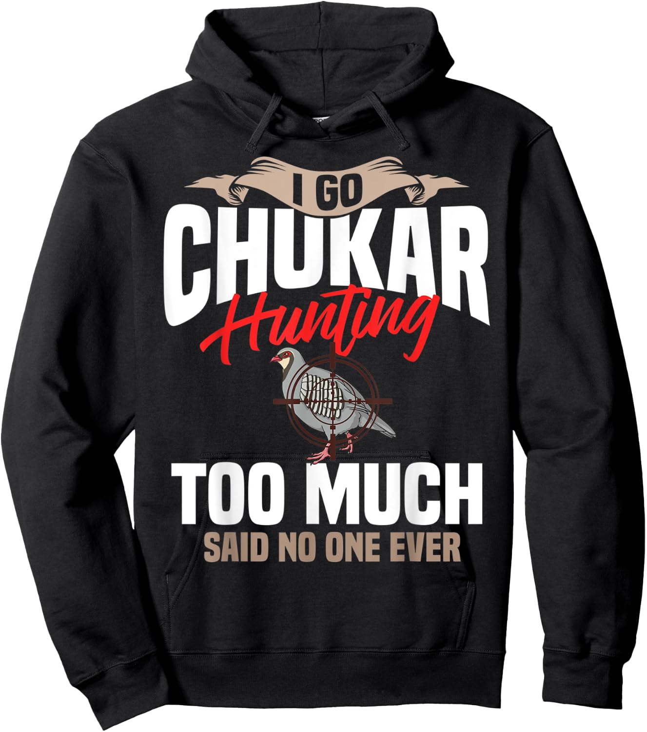 Chukar Hunting Bird Hunter Season Hoodie - Hoodie | Black