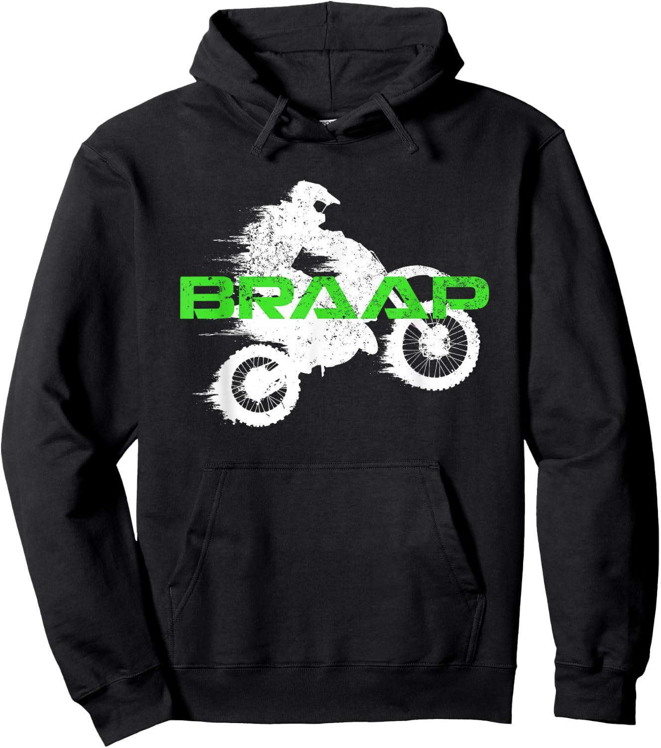 Dirt Bike Braaap Shirt, Youth Motorcross, Kids Dirt Bike Hoodie - Hoodie | Black