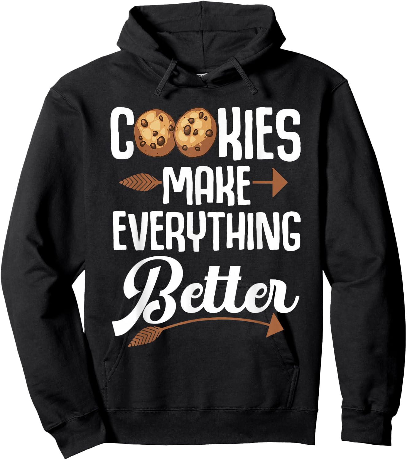 Funny Cookie Lover Art For Kids Men Women Pastry Chef Bakers Hoodie - Hoodie | Black