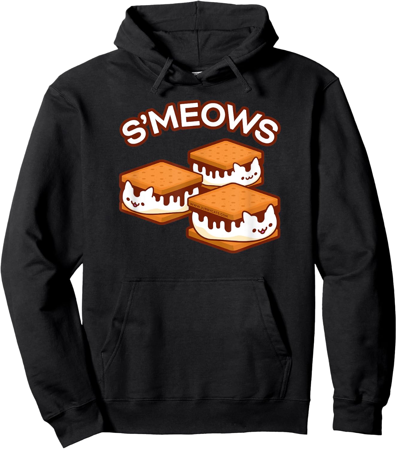 S'MEOWS - Cat S'Mores 3-Pack Men Women Kids Hoodie - Hoodie | Black