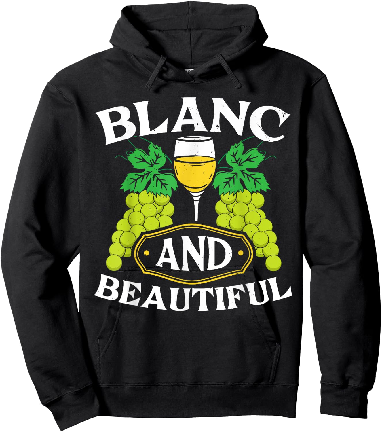 Sauvignon Blanc White Wine Lover Alcohol Drinking Wineaholic Hoodie - Hoodie | Black