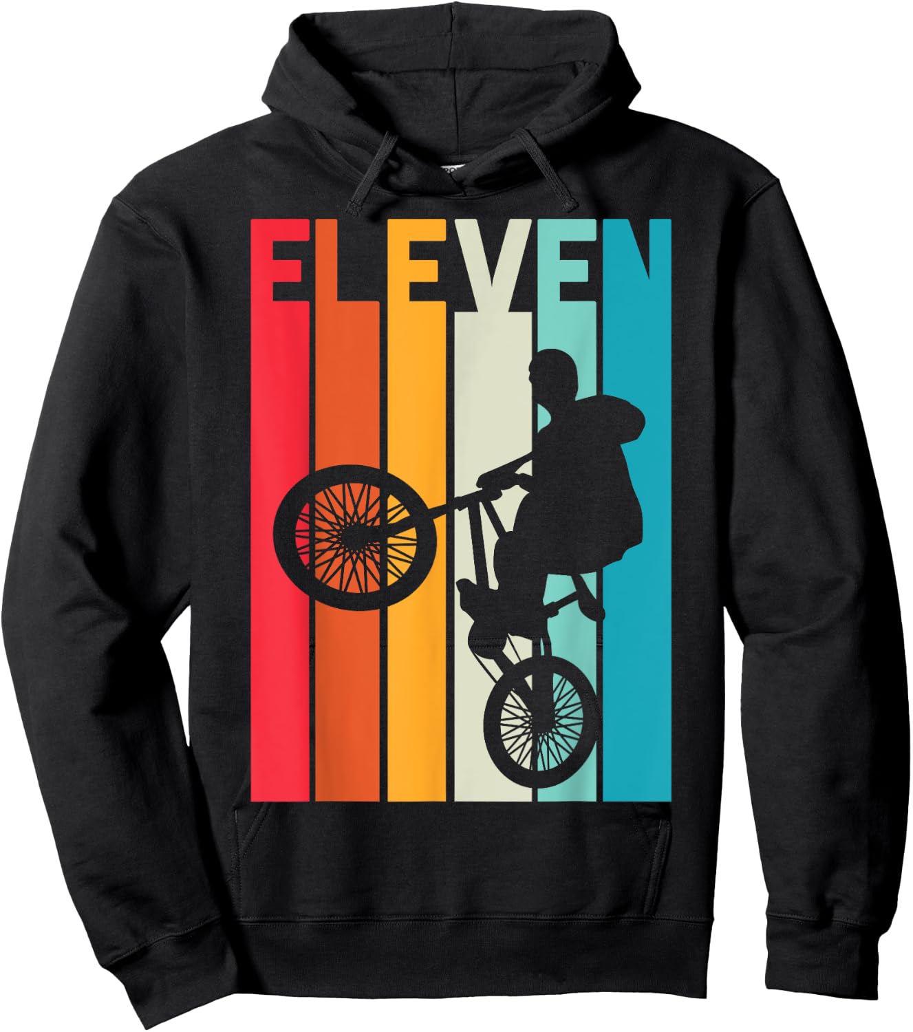 11 Year Old BMX Birthday Gift Party Boys Dirt Biking 11th Hoodie - Hoodie | Black