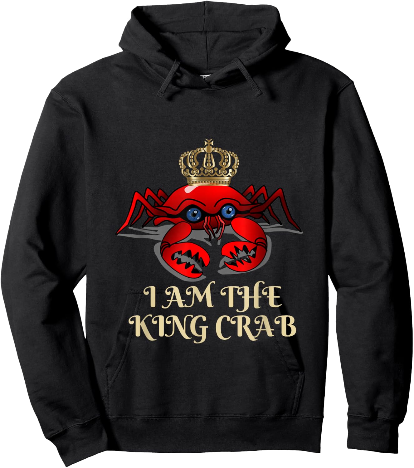 I am the king crab Hoodie - Hoodie | Black