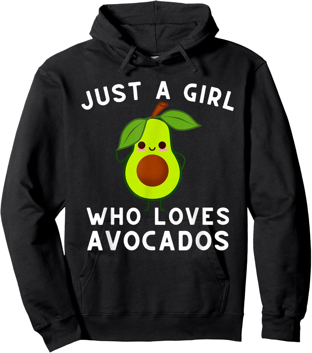 Just A Girl Who Loves Avocados - Avocado & Guacamole Small Hoodie - Hoodie | Black