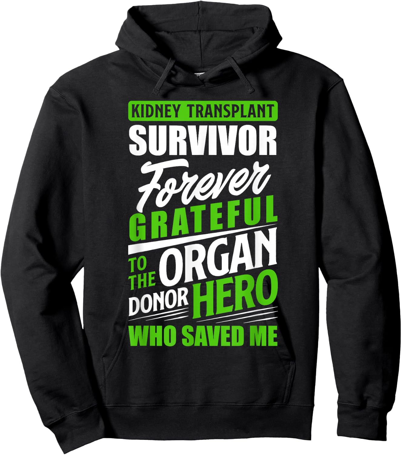 Kidney Transplant Survivor Organ Kidney Donor Recipient Hoodie - Hoodie | Black