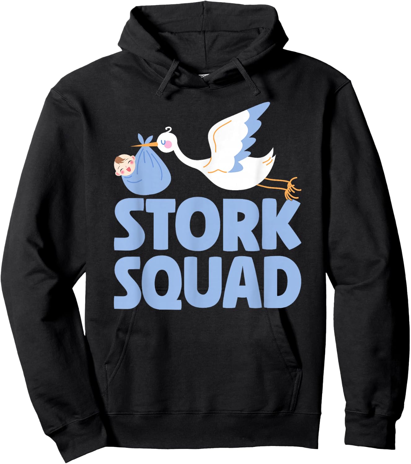 Stork Squad Labor And Delivery Nurse Hoodie - Hoodie | Black