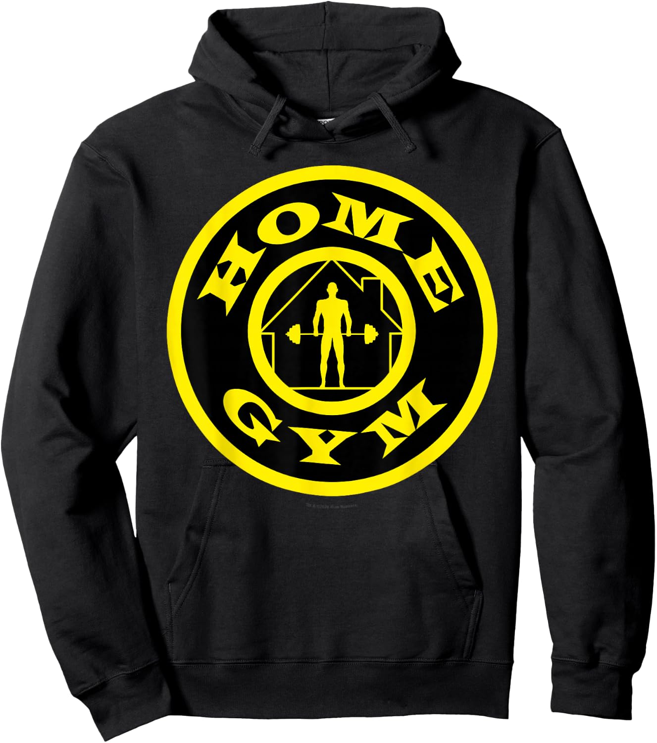 Home Gym Gold's Bodybuilding Weightlifting Fitness Parody Hoodie - Hoodie | Black