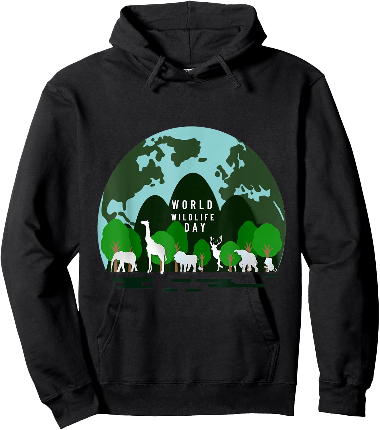The World Wildlife Day Save Planet Gift Lovers Nature Hoodie - Hoodie | Black