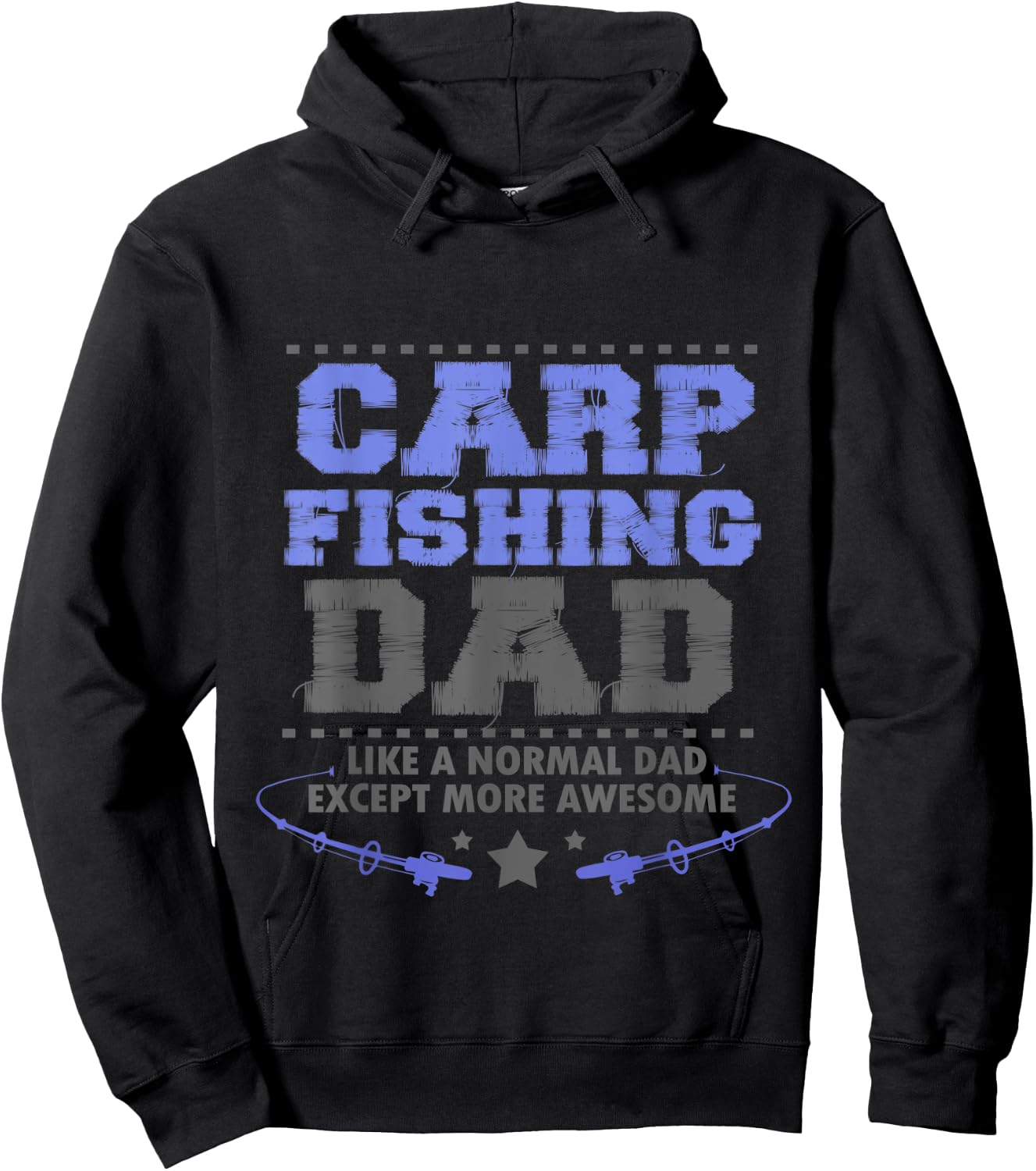 Carp Fishing Dad Hoodie - Hoodie | Black