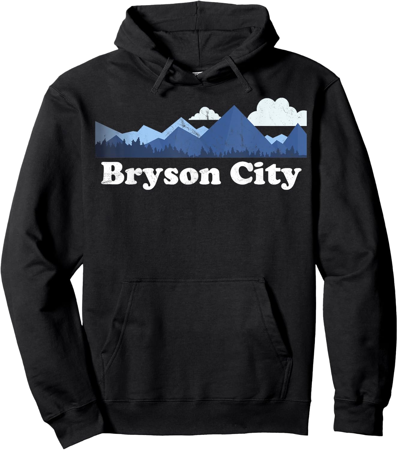 Bryson City North Carolina Blue Ridge Mountains NC Hoodie - Hoodie | Black