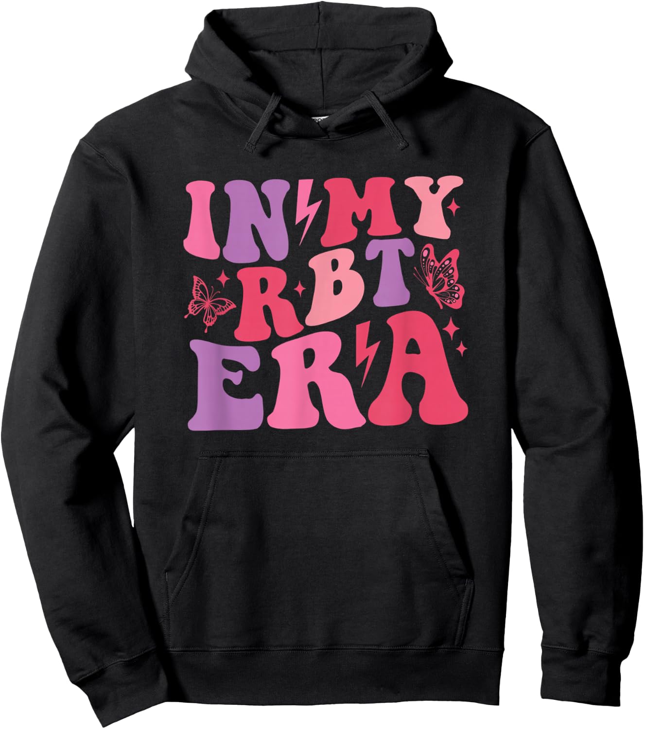 In My RBT Era Retro Applied Behavior Analysis ABA Women Hoodie - Hoodie | Black