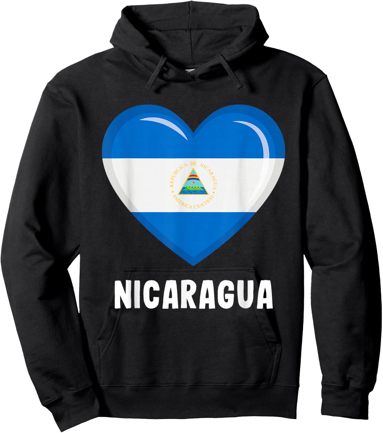 Nicaragua Flag Shirt | Nicaragua Hoodie - Hoodie | Black