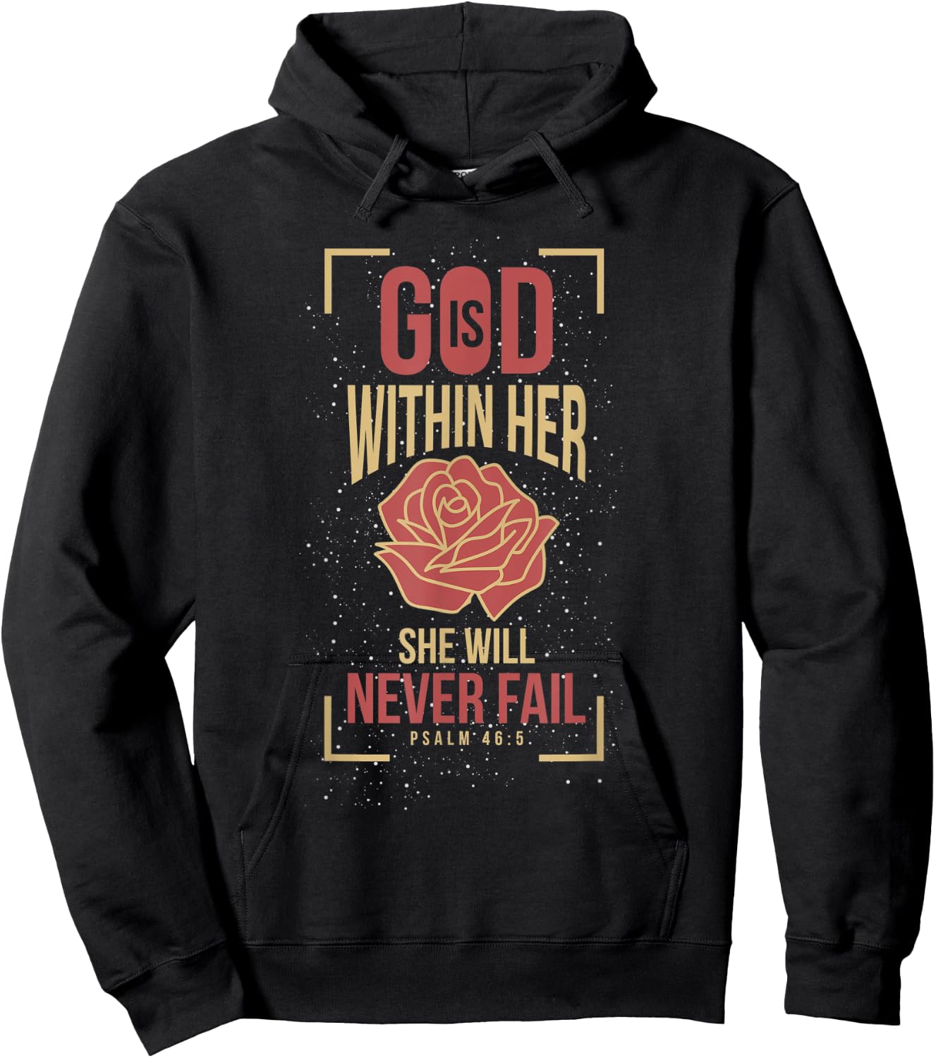 God Is Within Her She Will Never Fail Prayer Hoodie - Hoodie | Black