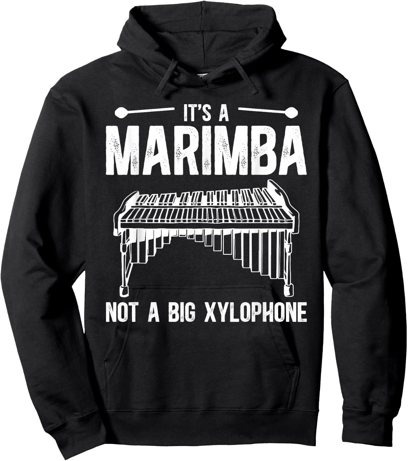 It's A Marimba Player Marimba Lover Marimba Hoodie - Hoodie | Black