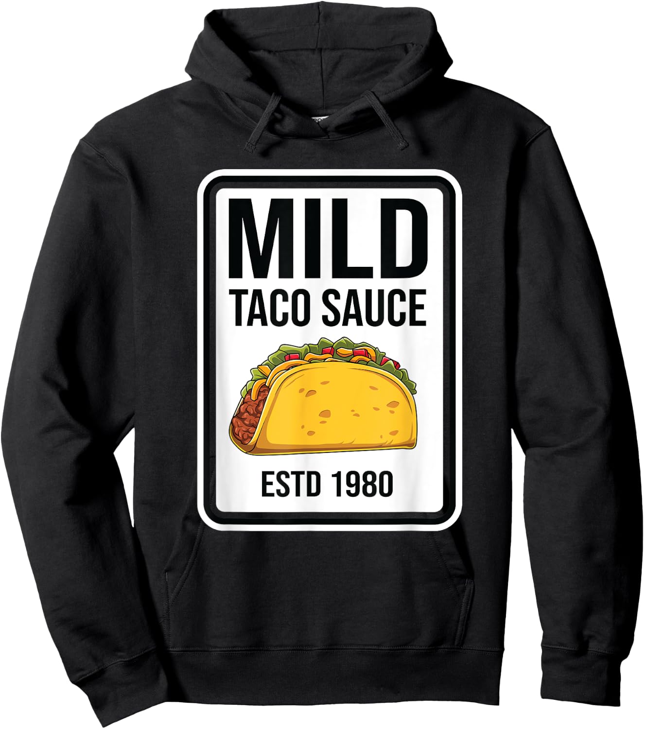 Mild Taco Sauce Condiment Halloween Matching Costume Group Hoodie - Hoodie | Black