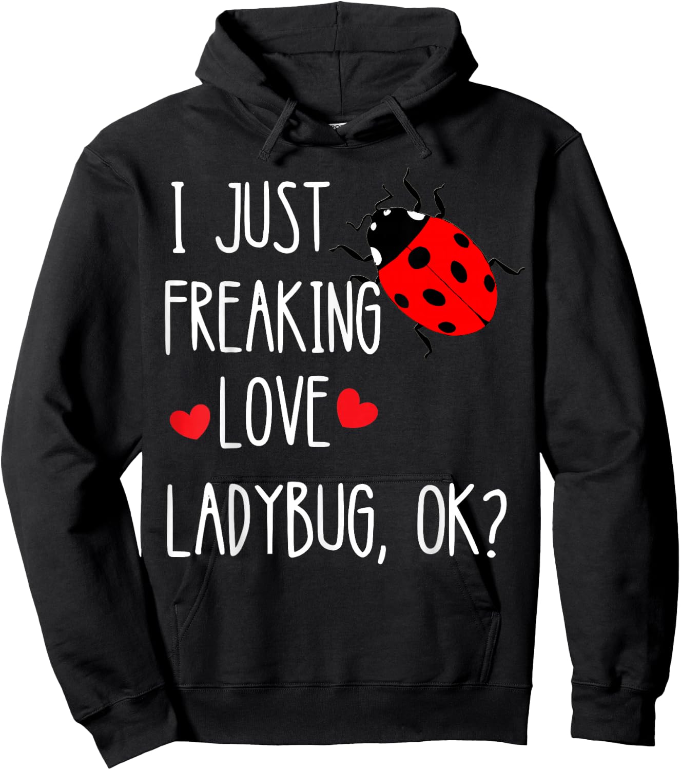 Ladybird Summer Insect Beetles Insect Customer Hoodie - Hoodie | Black