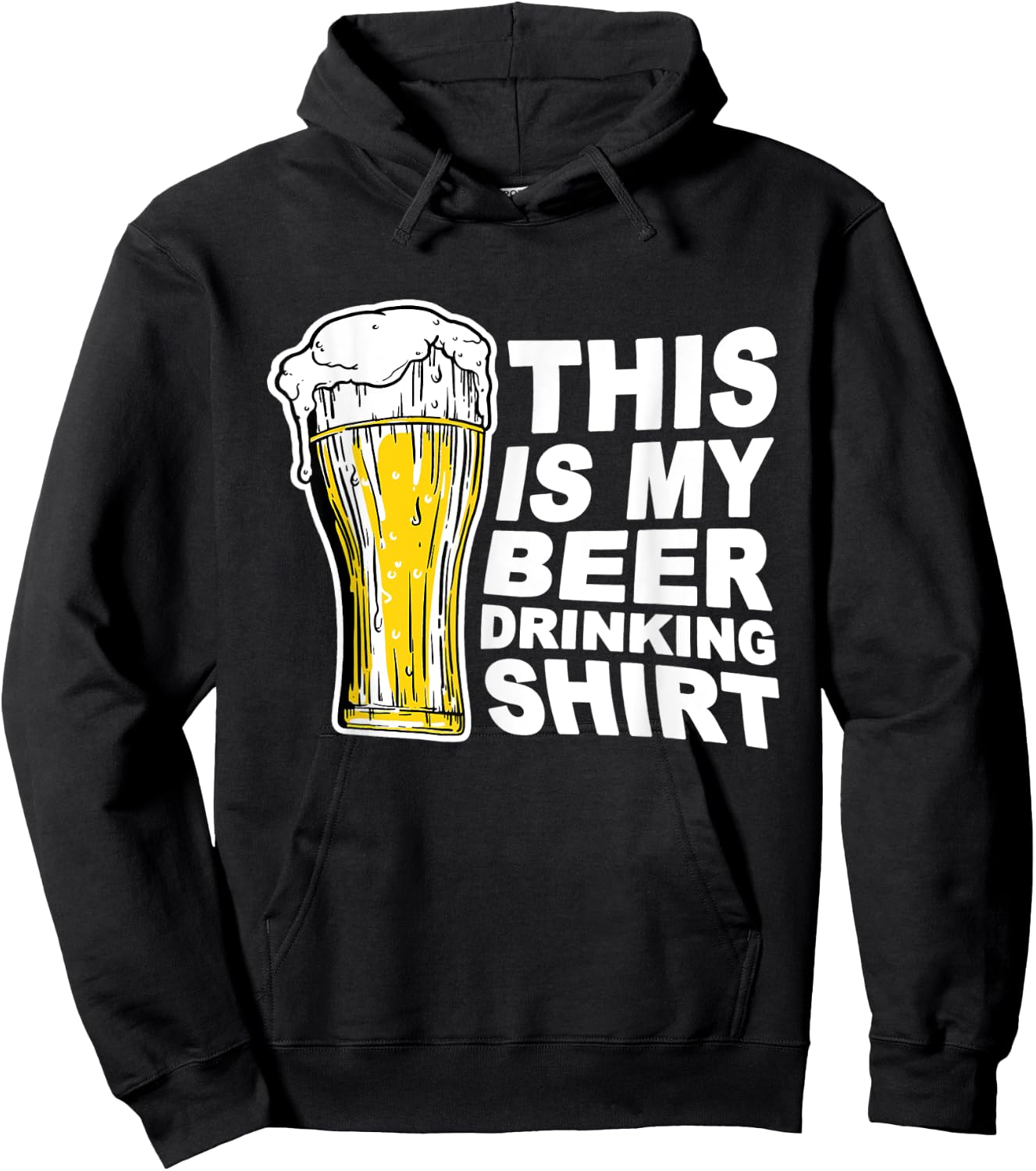 This Is My Beer Drinking Shirt Funny Saying Gift Hoodie - Hoodie | Black