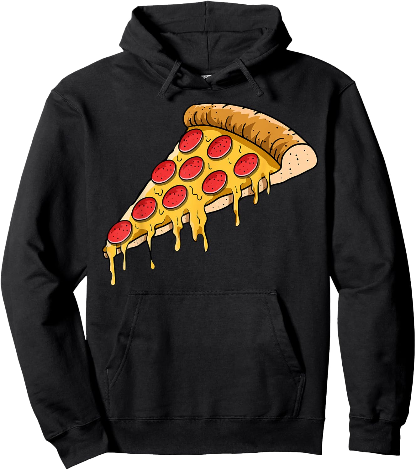 Pizza Slice Crust Neapolitan Deep-Dish Pizzeria Pizzaiolo Hoodie - Hoodie | Black
