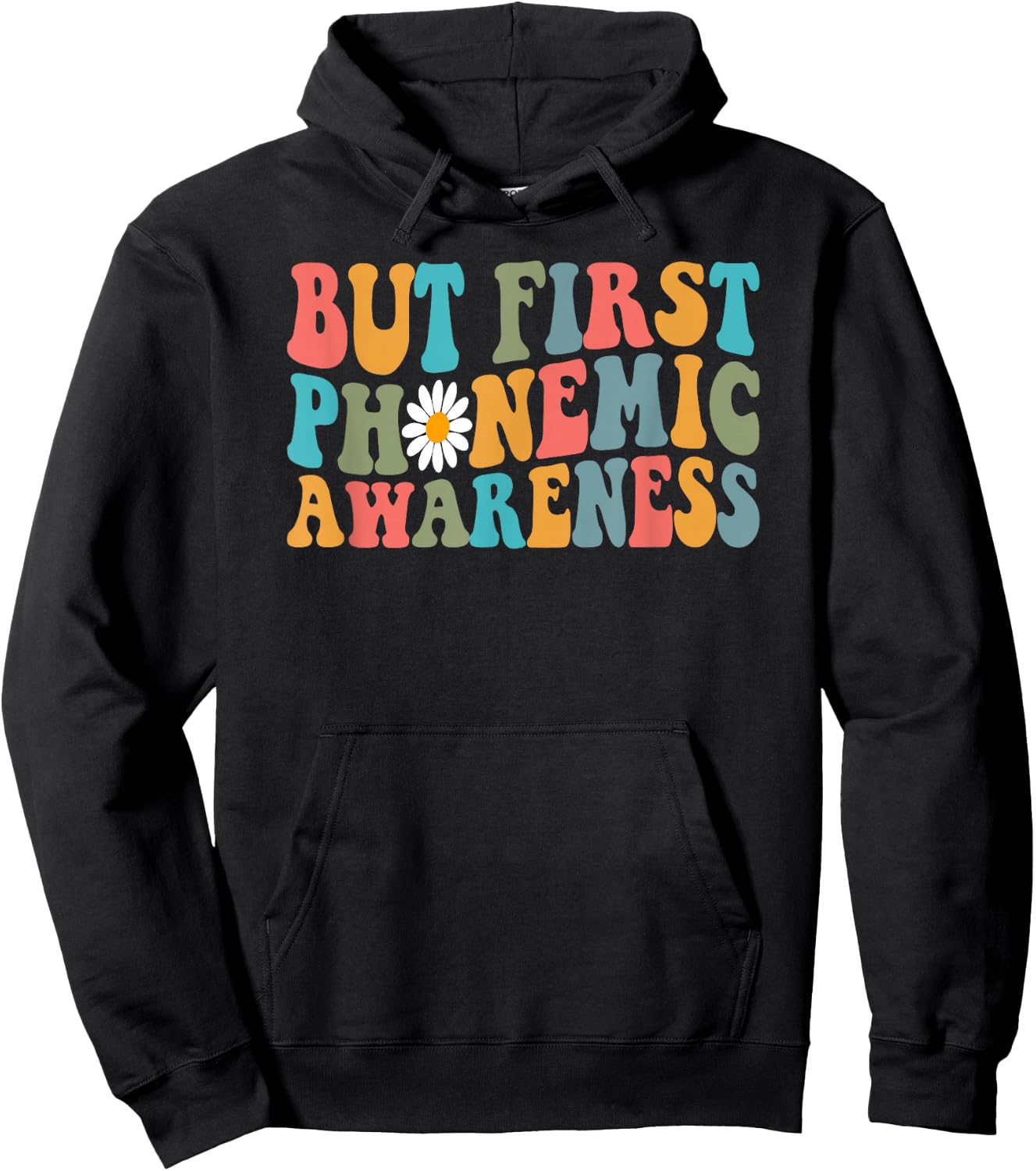 But First Phonemic Awareness Speech Phoneme Phonics Teacher Hoodie - Hoodie | Black