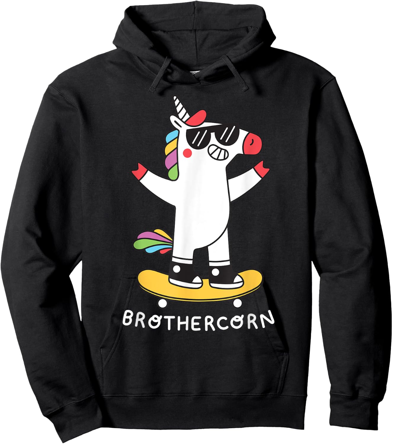 Magic Unicorn Brothercorn Family Brother Hoodie - Hoodie | Black
