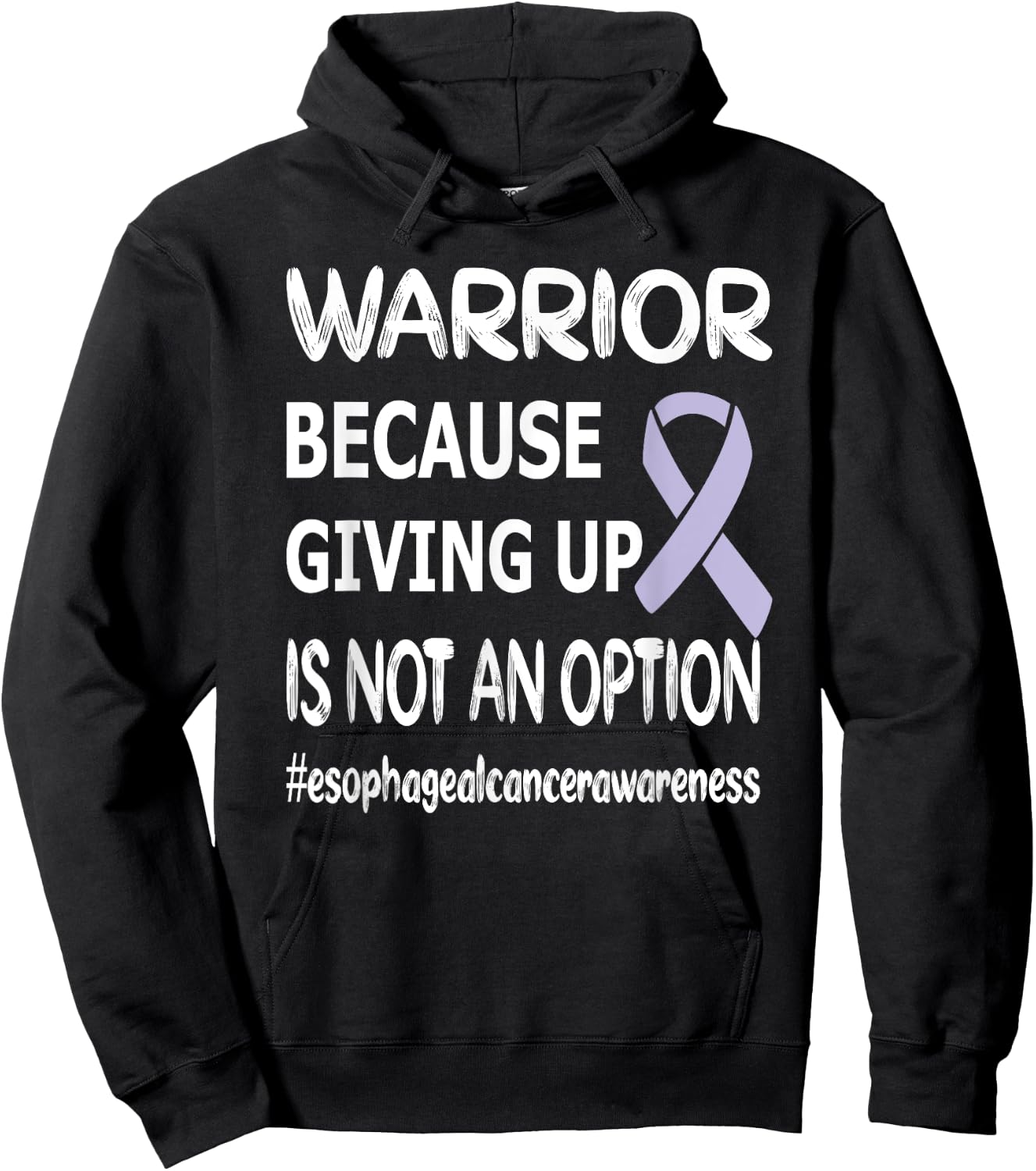 Esophageal Cancer Warrior Esophageal Survivor Hoodie - Hoodie | Black