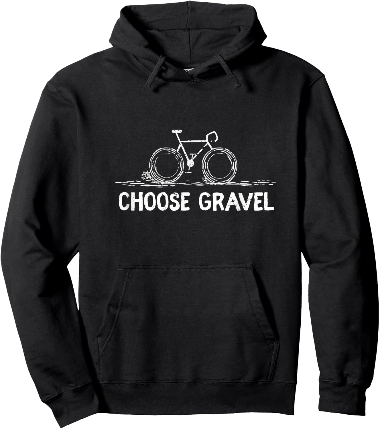 Gravel Grind Bike Cycling Hoodie - Hoodie | Black