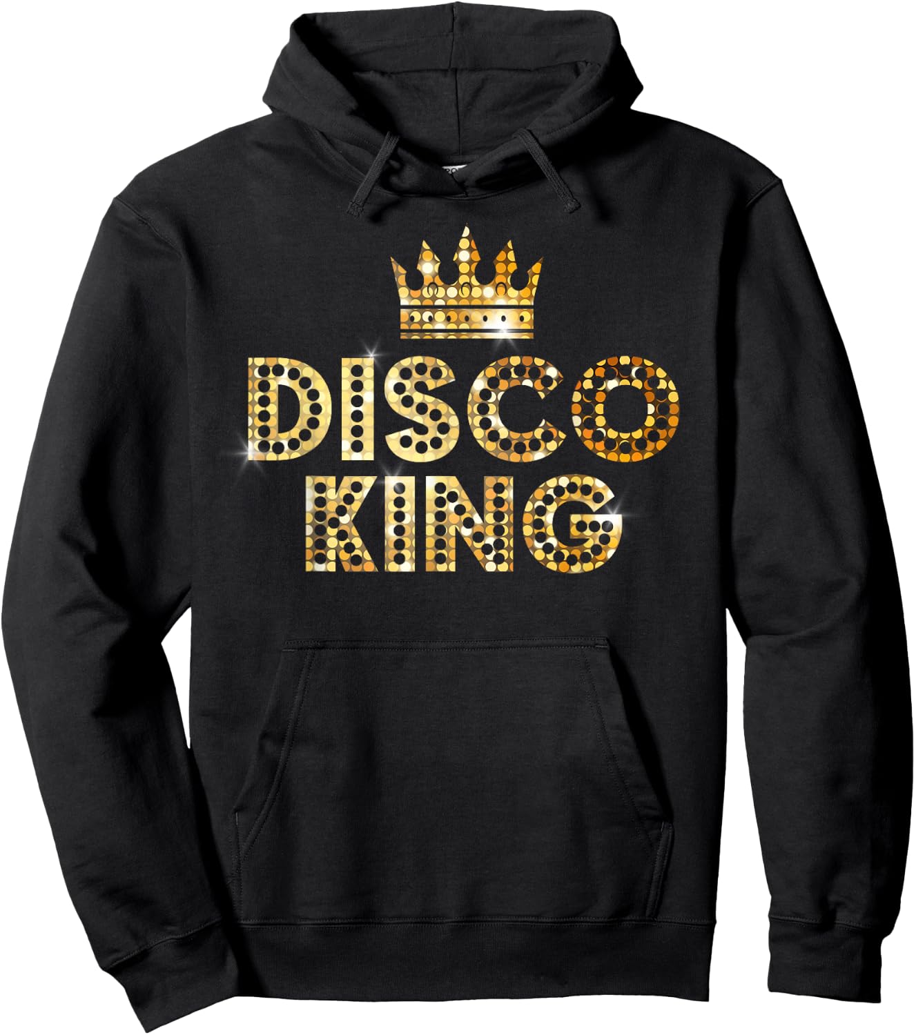 Disco King Funky Vintage 70s 80s For Dance Parties Hoodie - Hoodie | Black