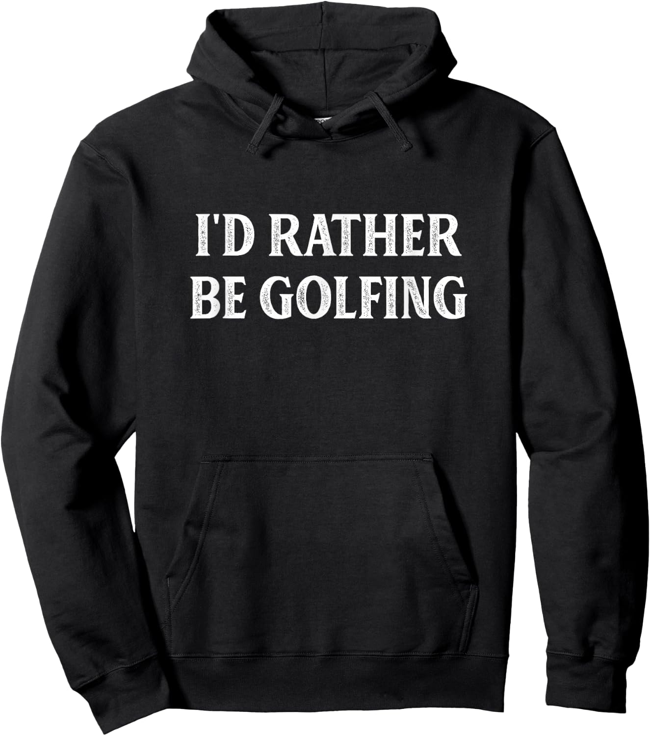 I'd Rather Be Golfing - Vintage Style Hoodie - Hoodie | Black