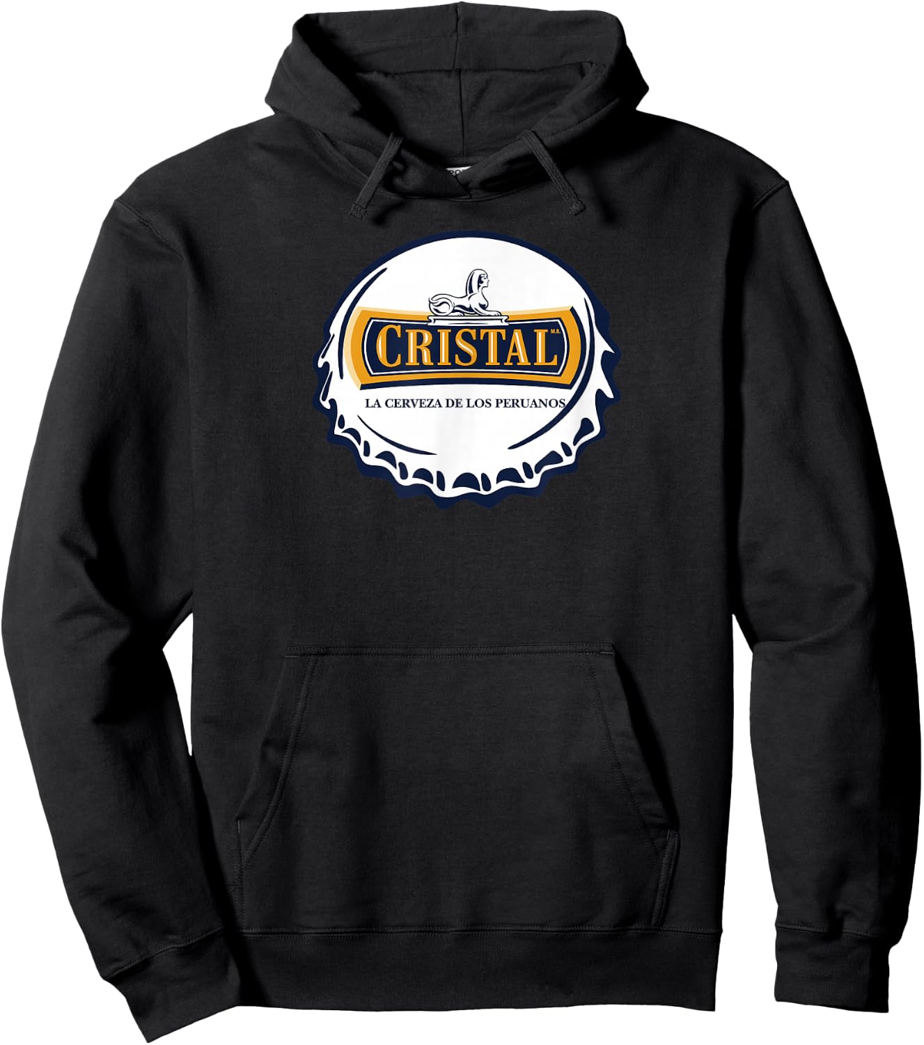Cristal Chapa Marca Peruvian Sleeve Corta Soccer Celebrate Hoodie - Hoodie | Black