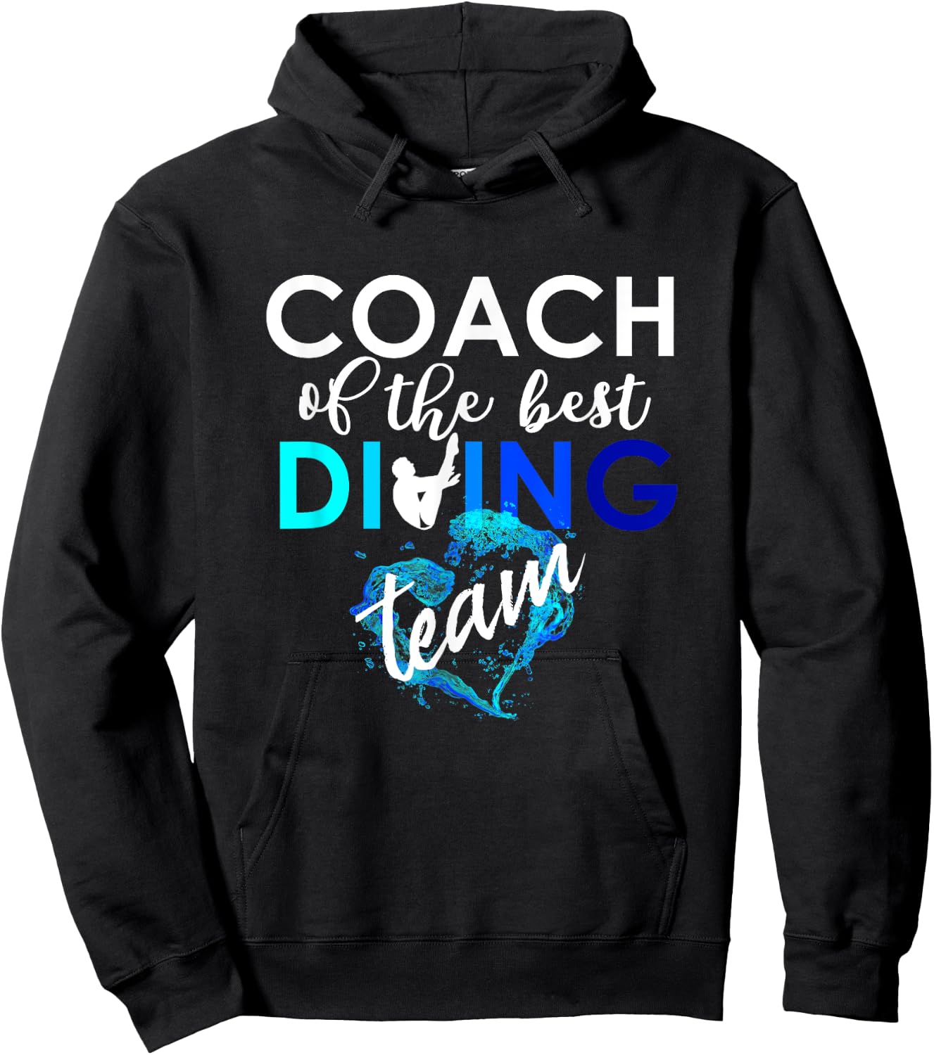 Coach of the best Springboard Diving Team Trainer Gift Hoodie - Hoodie | Black