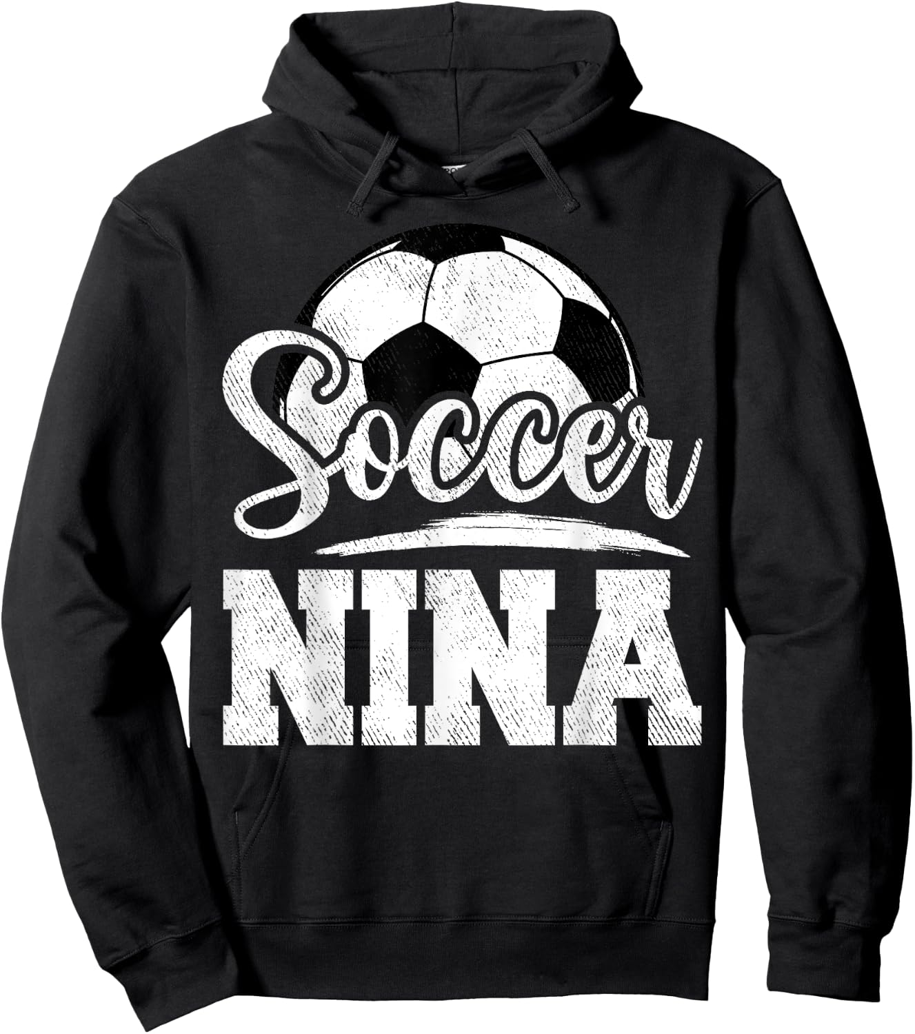 Soccer Nina Soccer Player Game Day Mother's Day Hoodie - Hoodie | Black