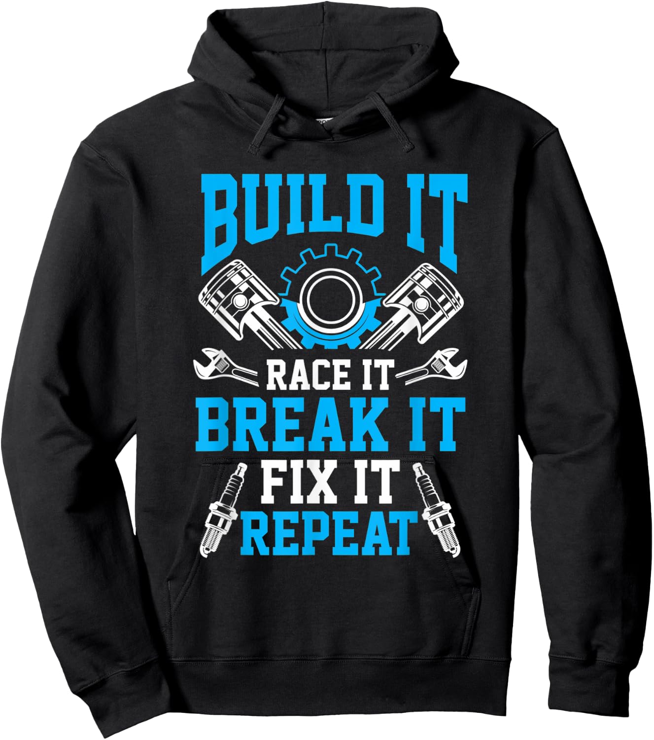 Car Tuning Mechanic Race Break mechanical engineers Hoodie - Hoodie | Black