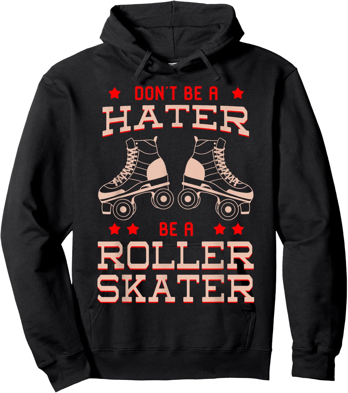 Roller Skater Derby Classic Vintage 70s 80s Disco Party Gift Hoodie - Hoodie | Black