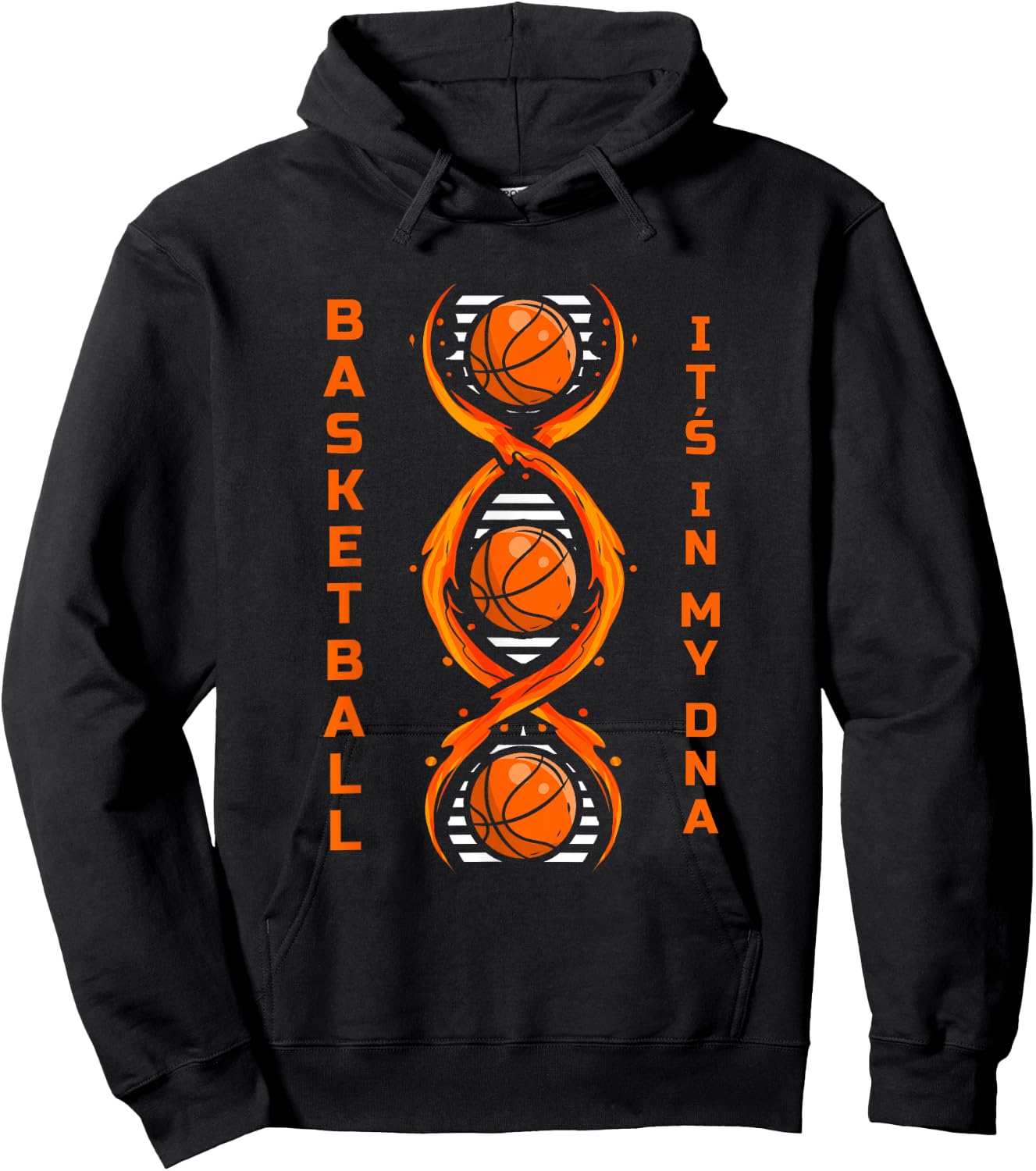 Basketball Player It's In My DNA Ballsport Training Hoodie - Hoodie | Black