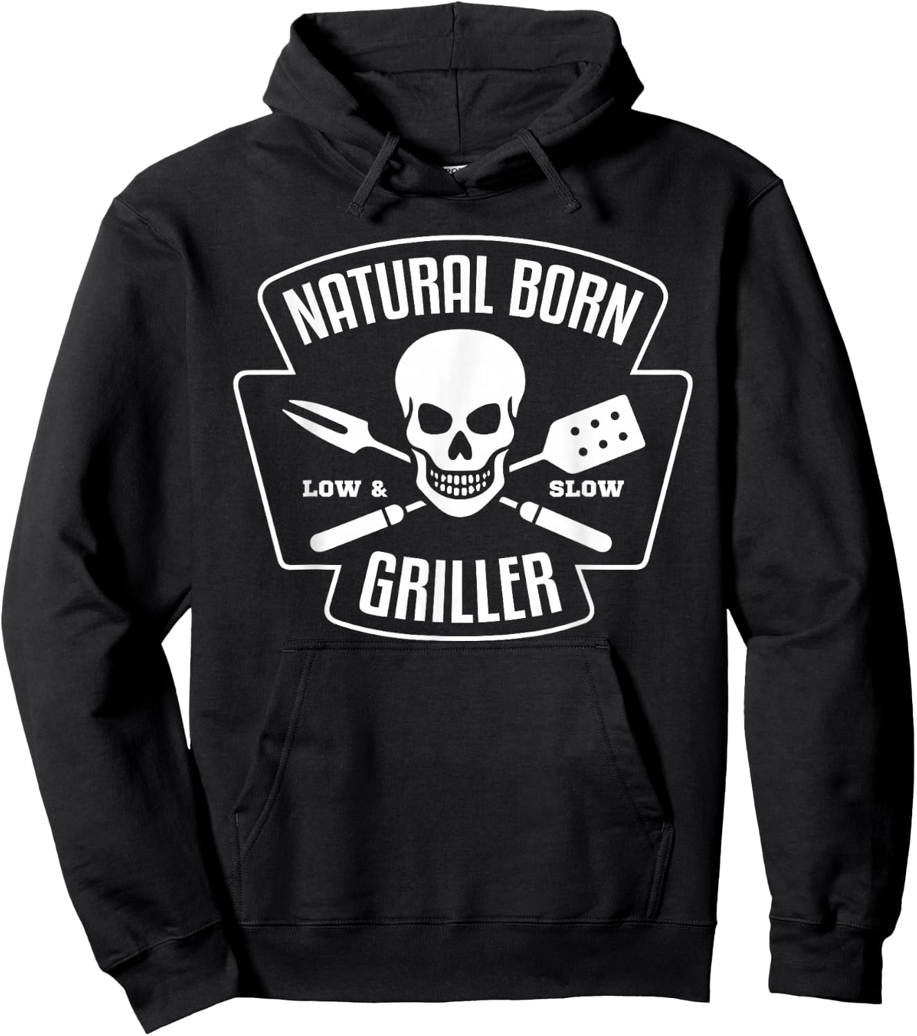 Barbecue Natural Born Grillmeister Griller Grill Gift Hoodie - Hoodie | Black