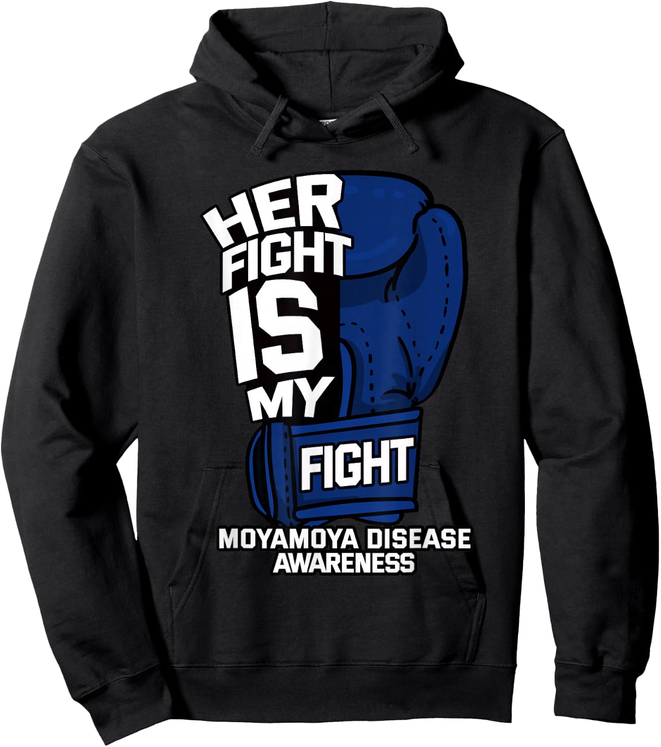 Her Fight My Fight Moyamoya Disease Patient Cerebrovascular Hoodie - Hoodie | Black