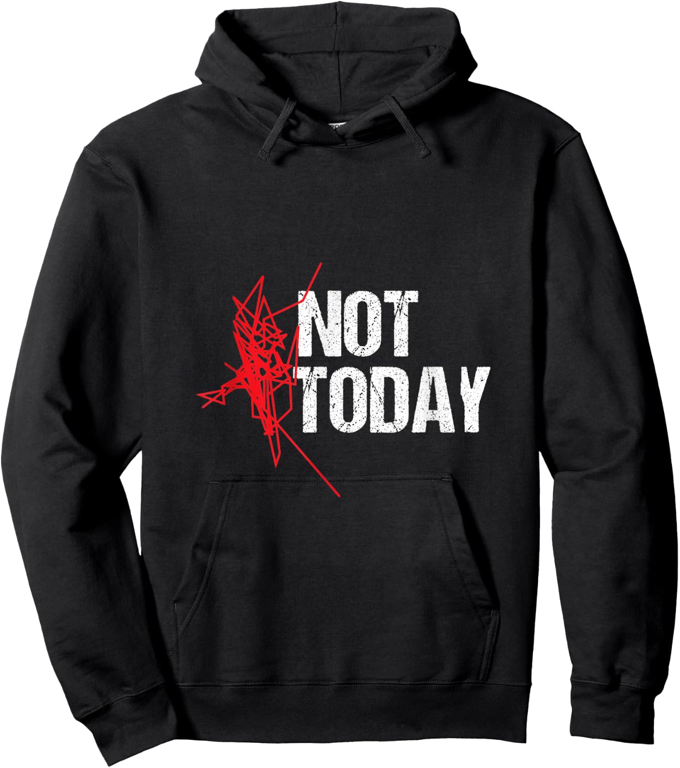 Not Today - Runner GPS Design by NTMF Hoodie - Hoodie | Black