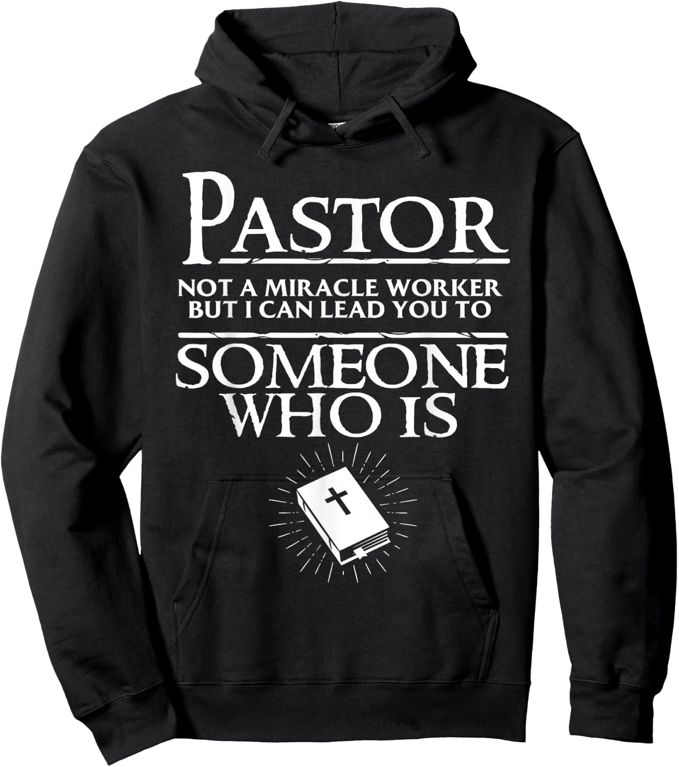 Funny Pastor Gift Cool Christian Church Appreciation Hoodie - Hoodie | Black