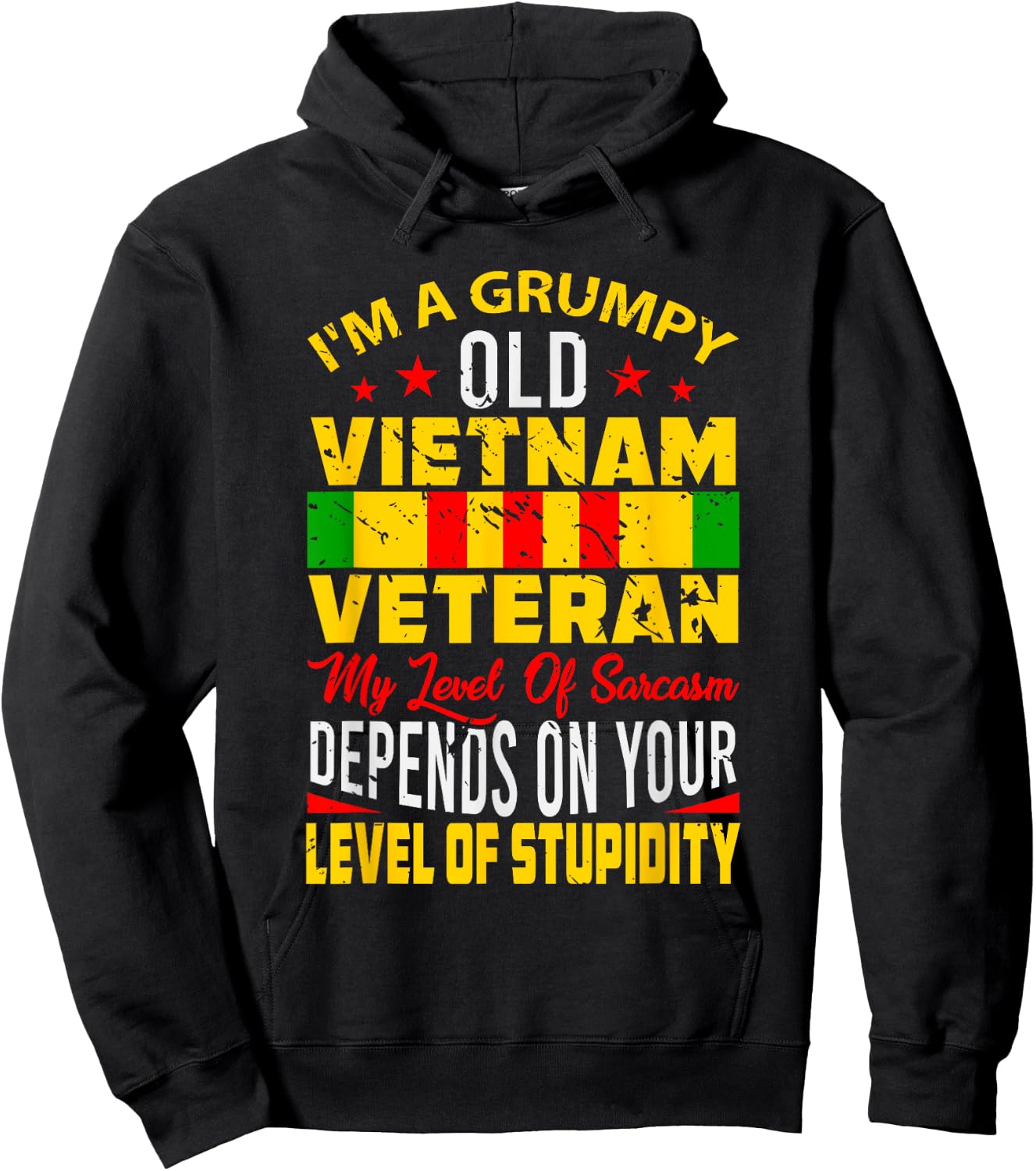 Im A Grumpy Old Vietnam Veteran Hoodie - Hoodie | Black
