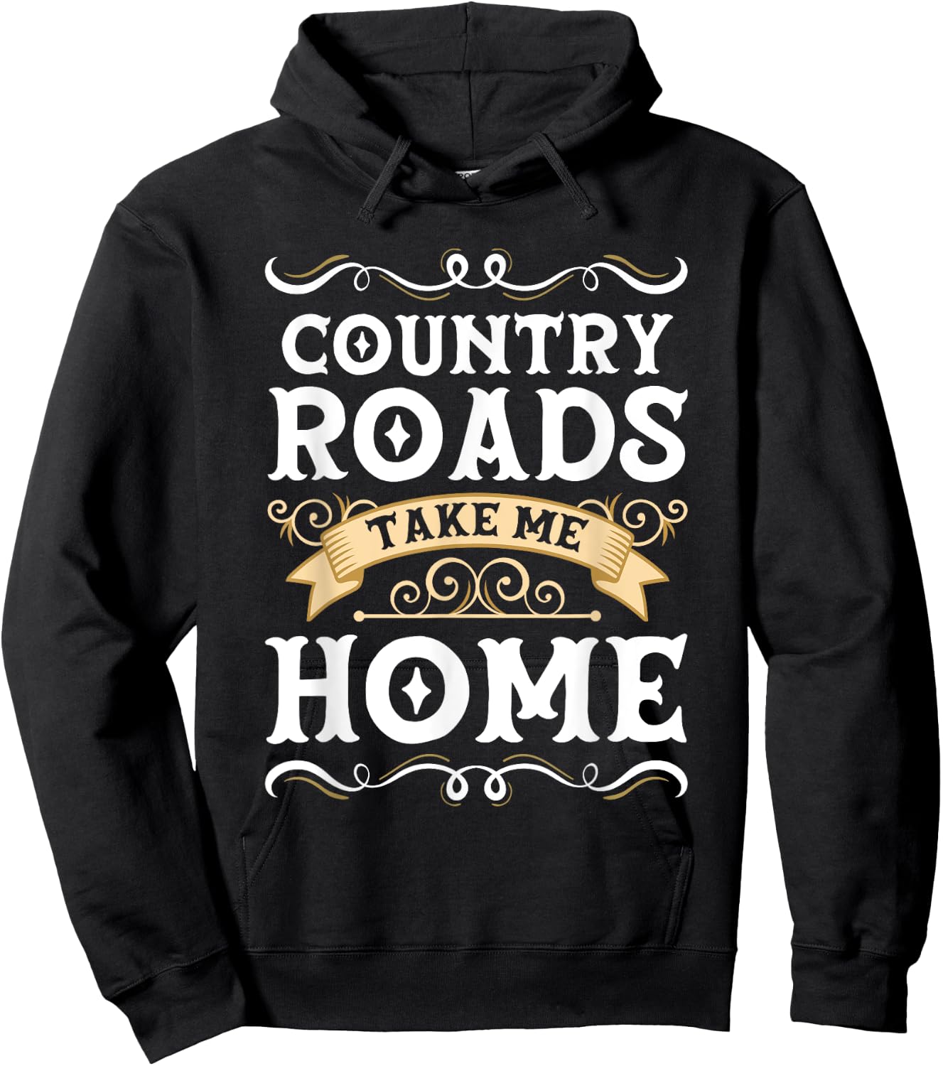 Country Roads Take me Home Hoodie - Hoodie | Black
