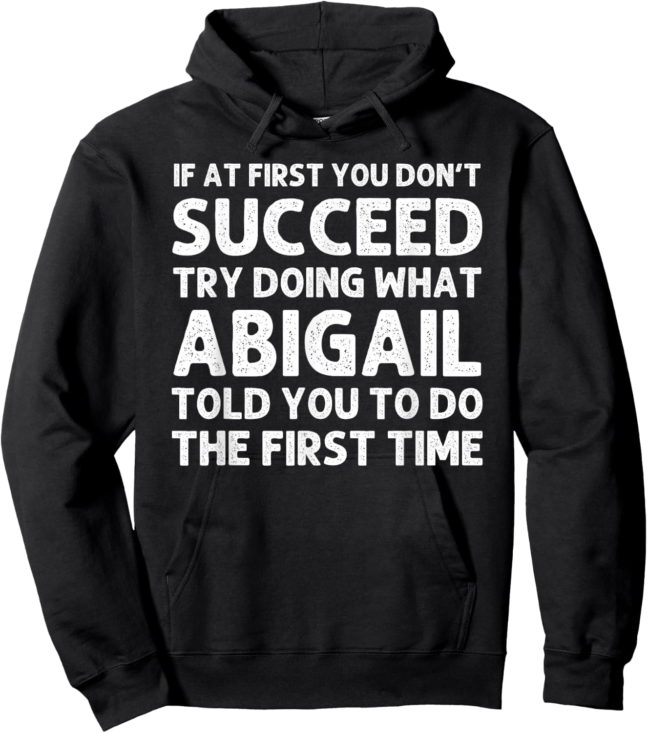 Custom Girl Mom Wife Women Aunt Name Gifts Abigail Name Personalized Birthday Funny Christmas Joke Hoodie - Hoodie | Black