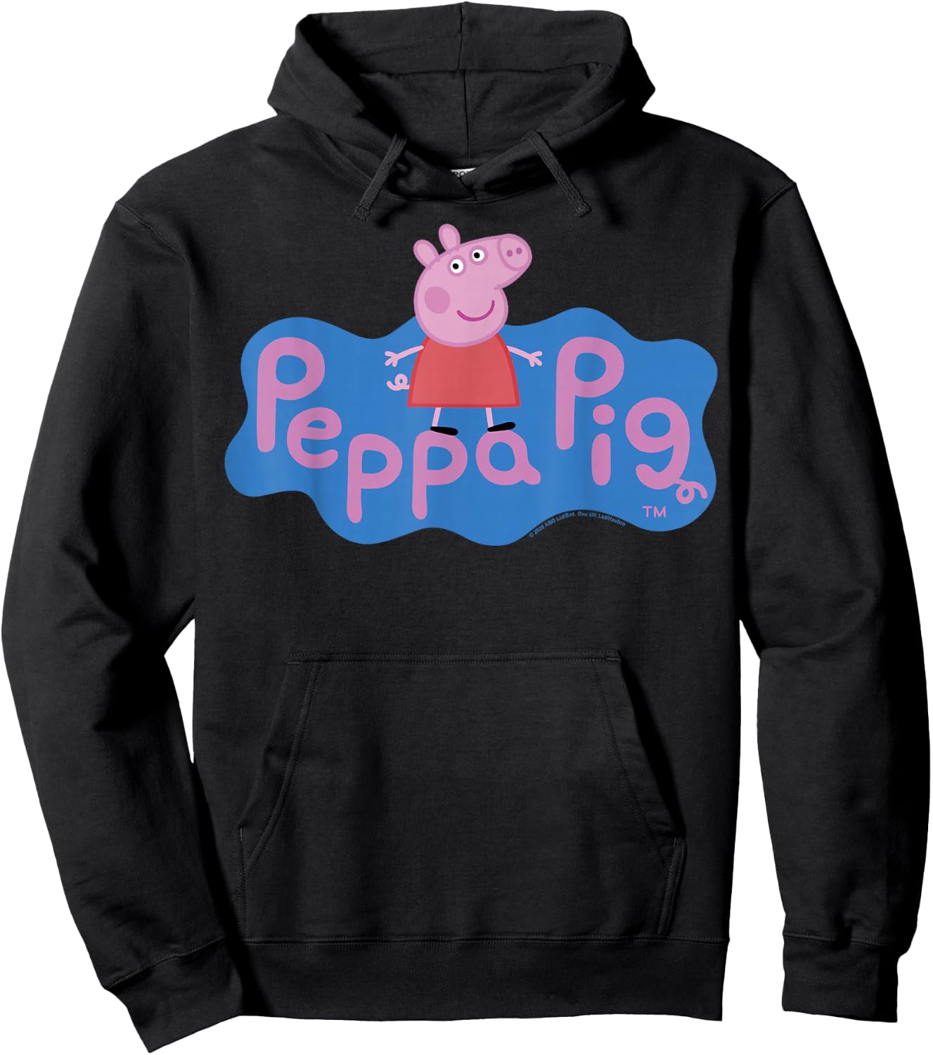 Peppa Pig Peppa Logo Hoodie - Hoodie | Black