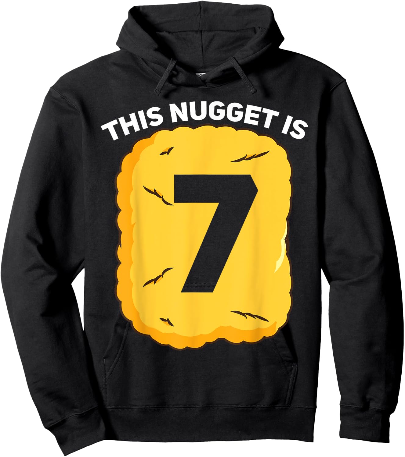 7 Year Old Chicken Nugget Birthday Party Hoodie - Hoodie | Black