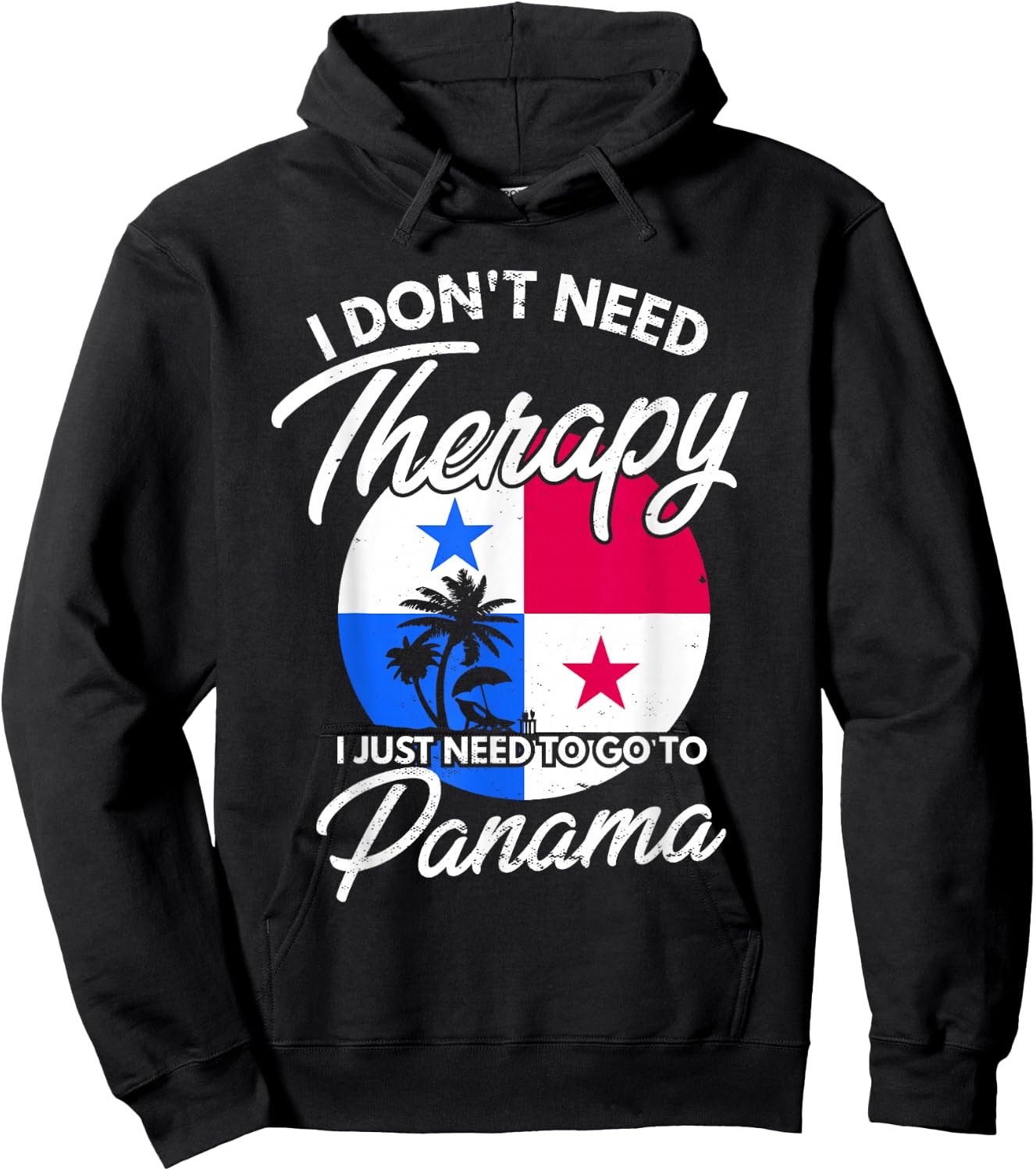 Panamanian Flag I Panama Flag I Vacation Panama Hoodie - Hoodie | Black