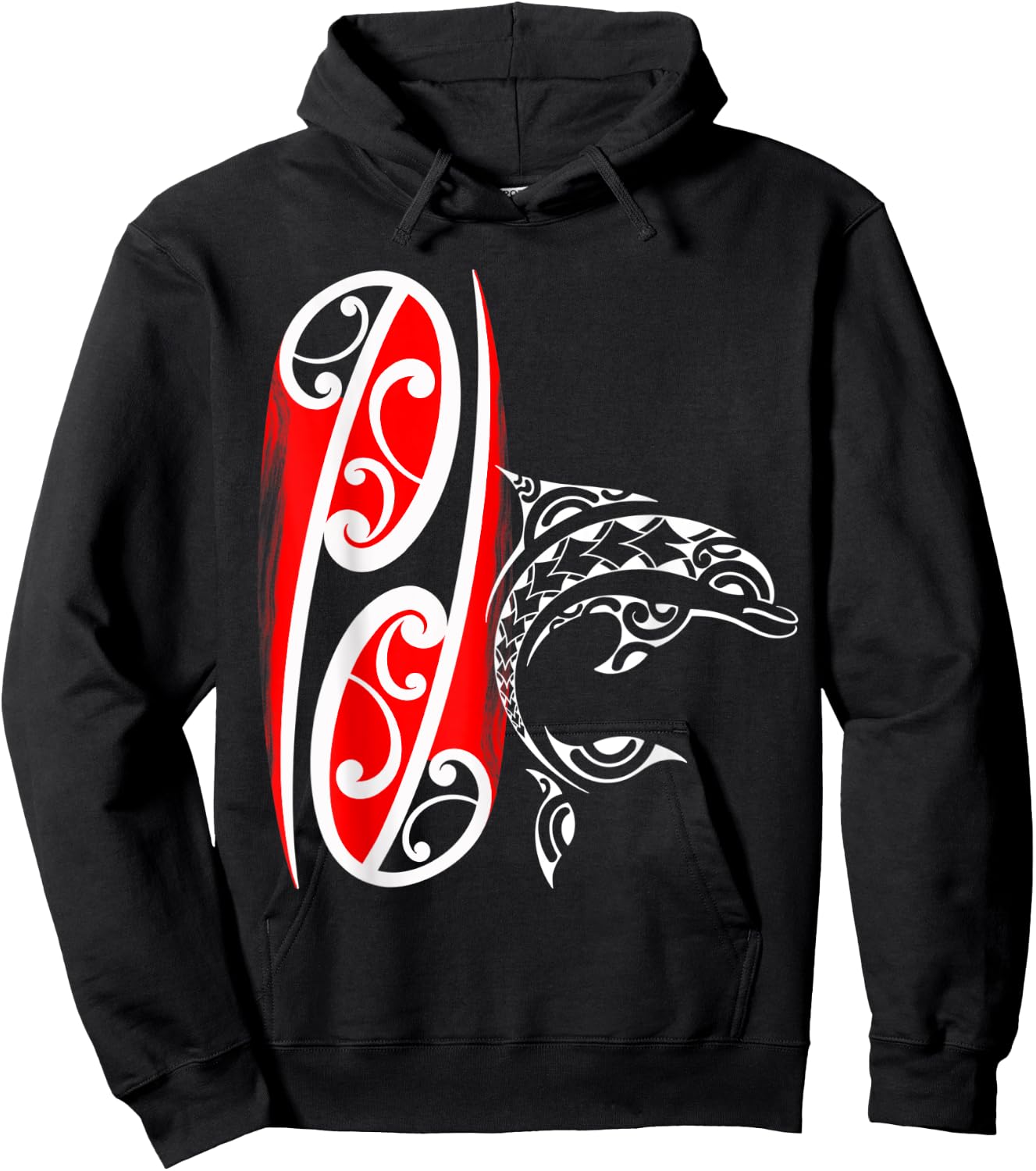 Maori dolphin Hoodie - Hoodie | Black