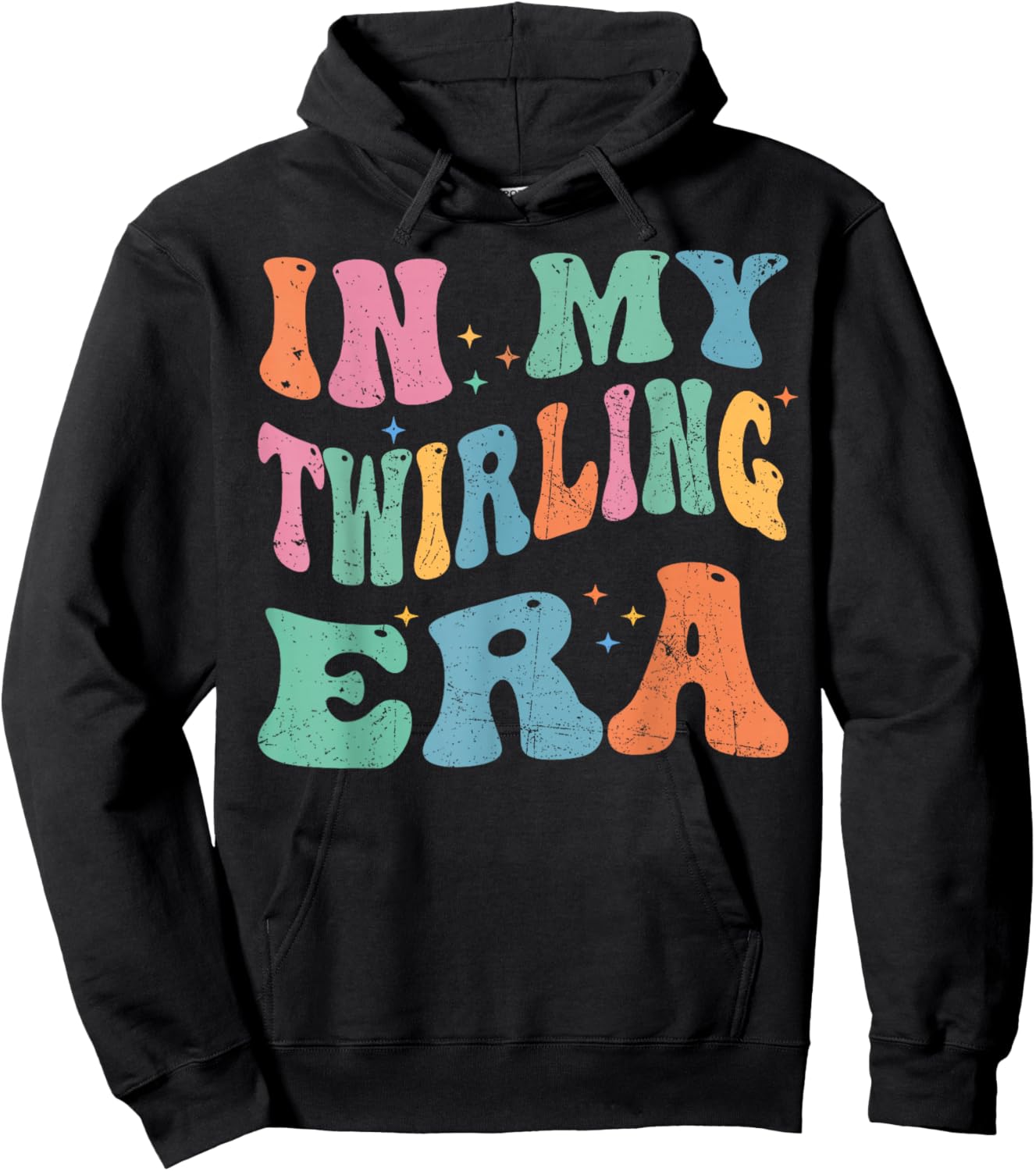 In My Twirling Era Twirler Majorettes Baton Twirling Hoodie - Hoodie | Black