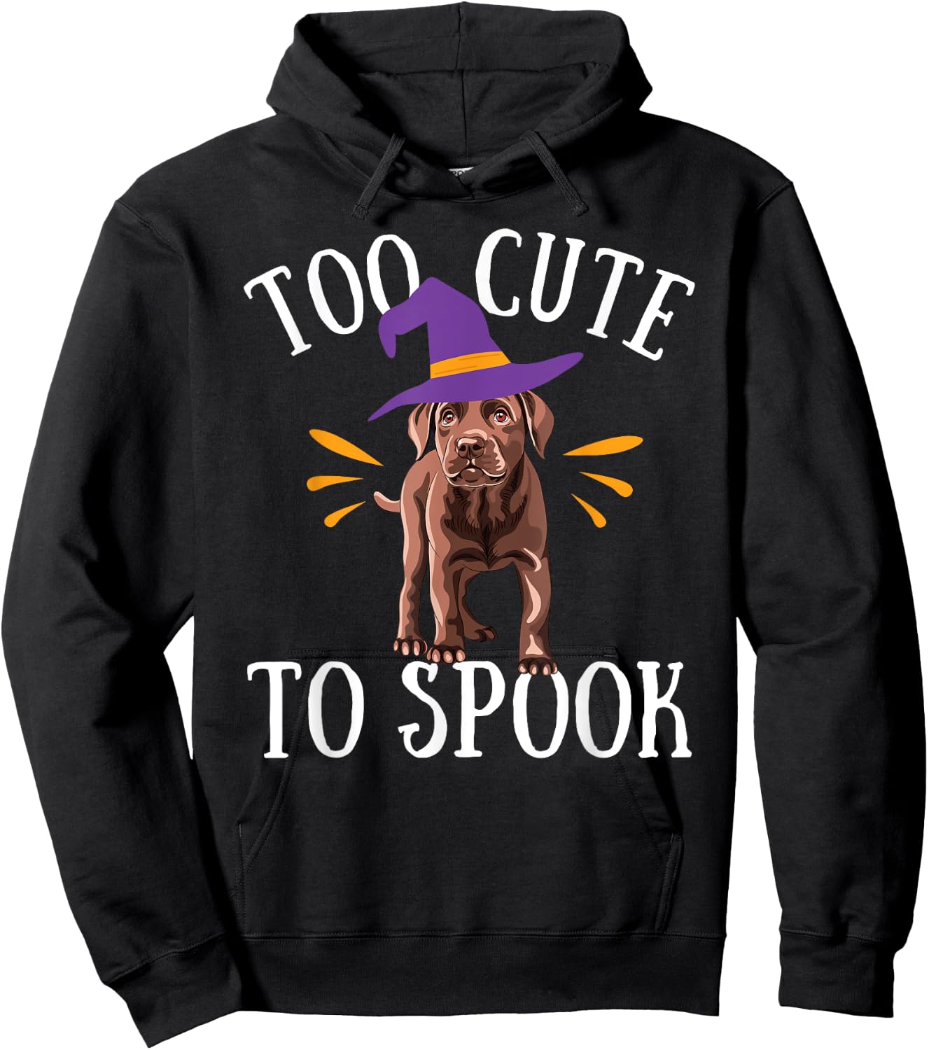 Chocolate Lab Cute Funny Halloween Dog Costume Labrador Men Women Kids Hoodie - Hoodie | Black