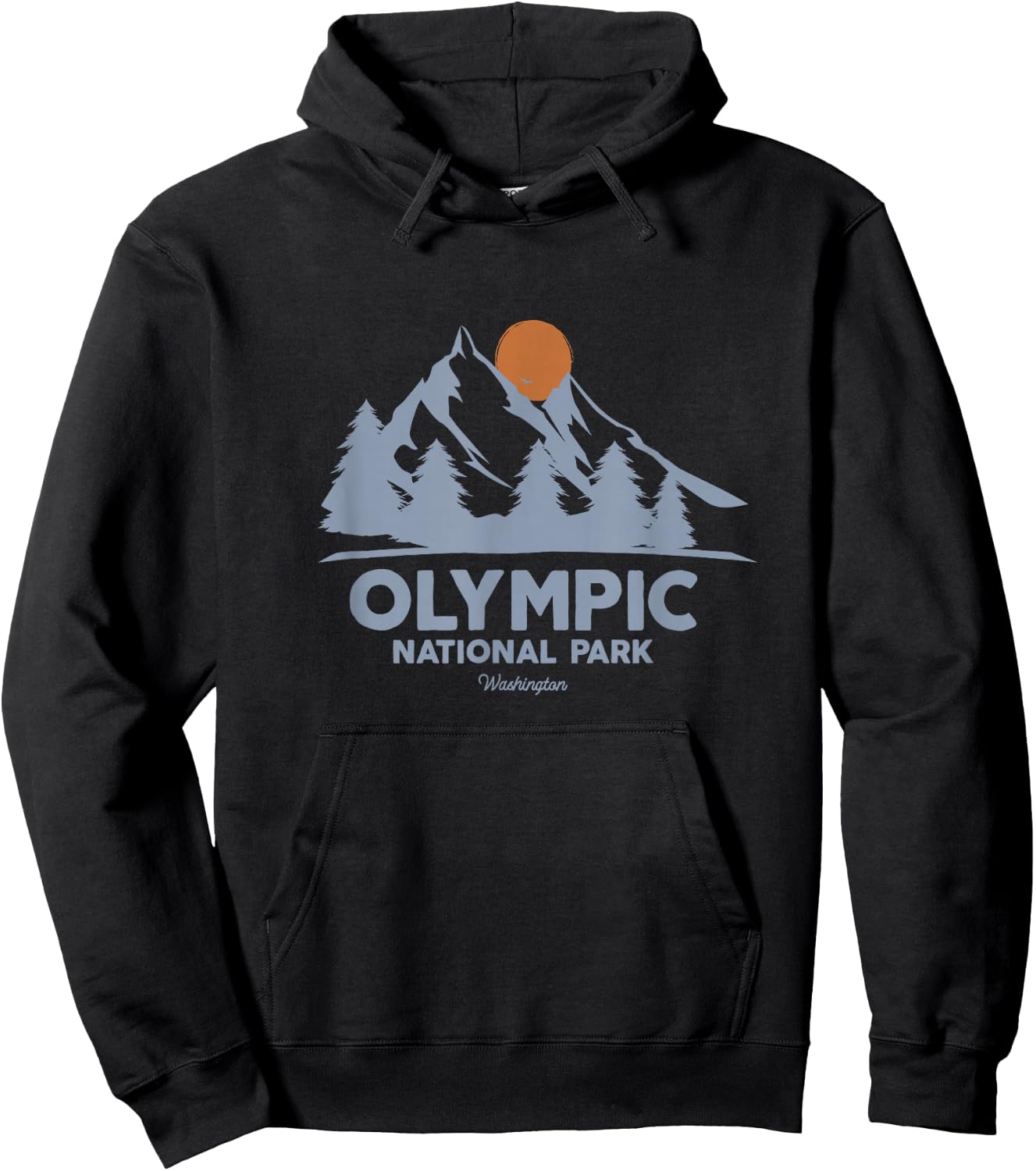 Olympic National Park Washington Hoodie - Hoodie | Black