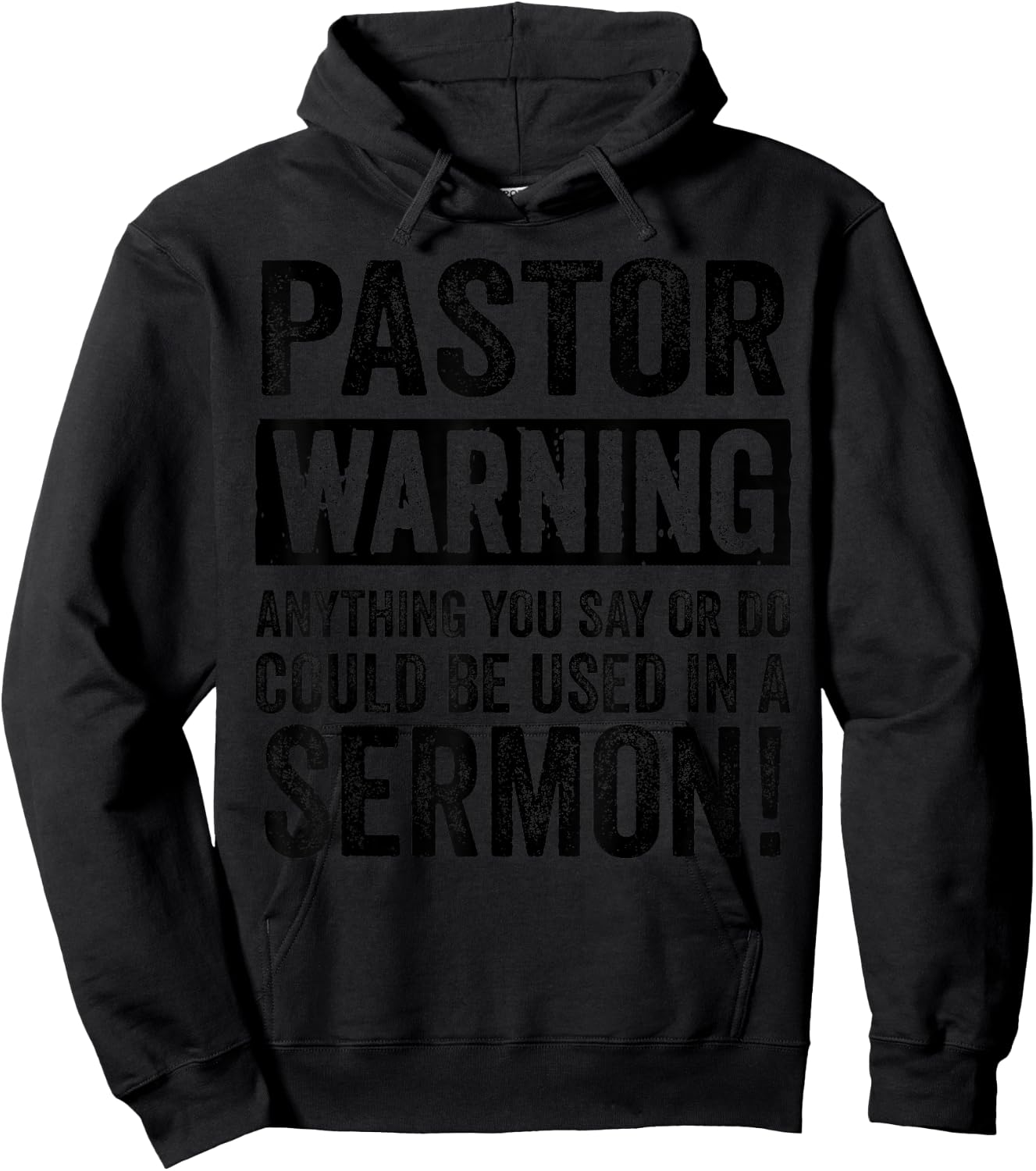 Funny Pastor Gift Religious Preachers Men Women Church Hoodie - Hoodie | Black