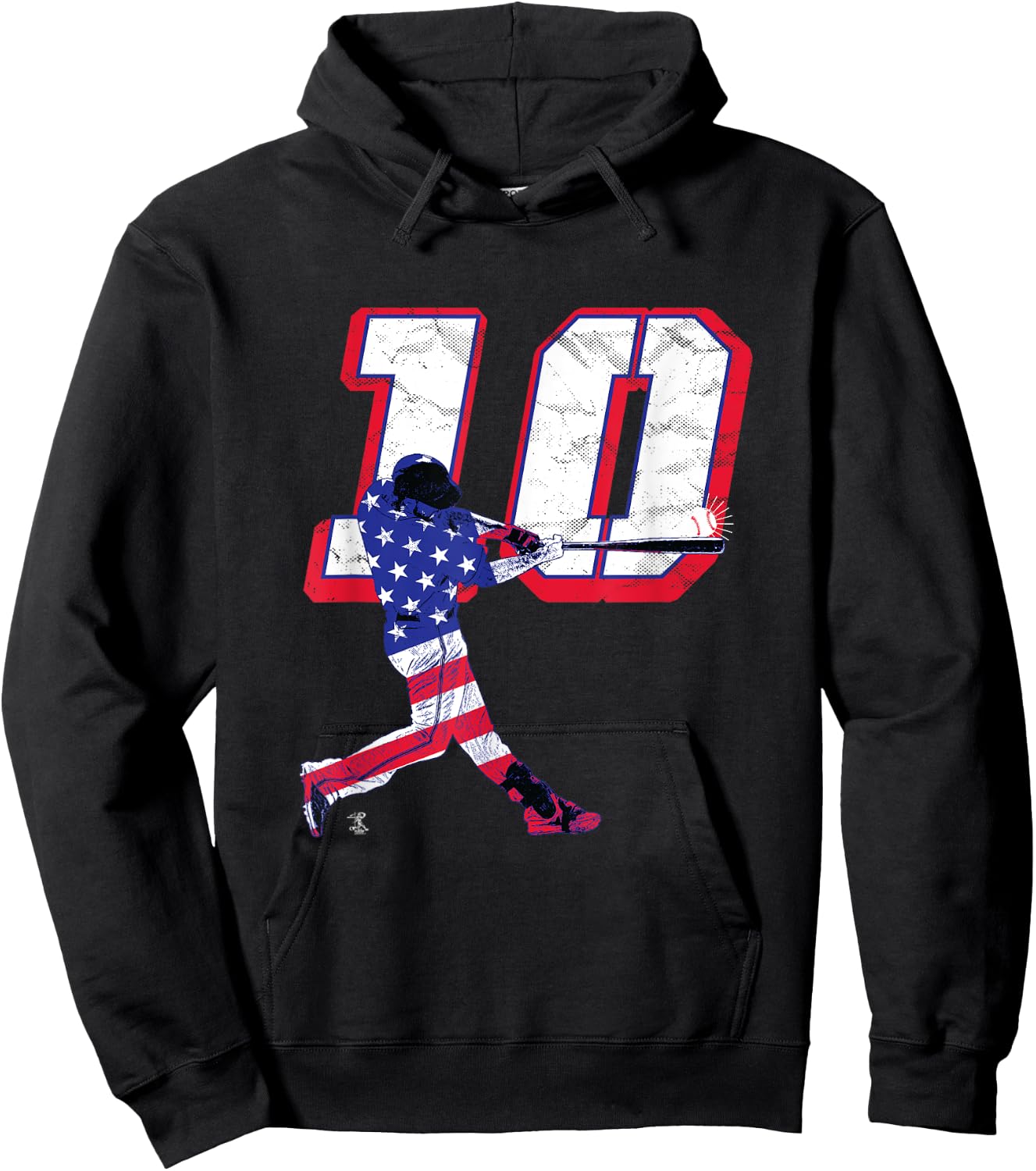 JT Realmuto Flag Silhouette Gameday Hoodie - Hoodie | Black